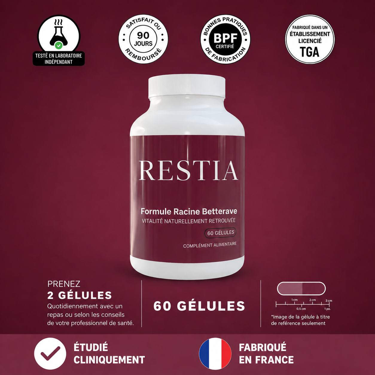 GÉLULES DE BETTERAVE BIO