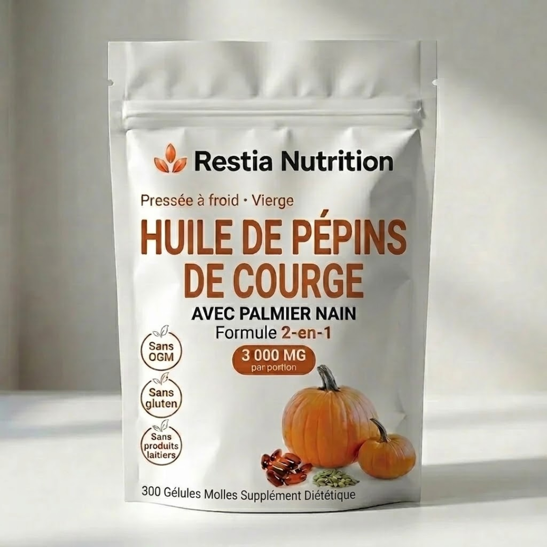Capsules Premium d'Huile de Pépins de Courge