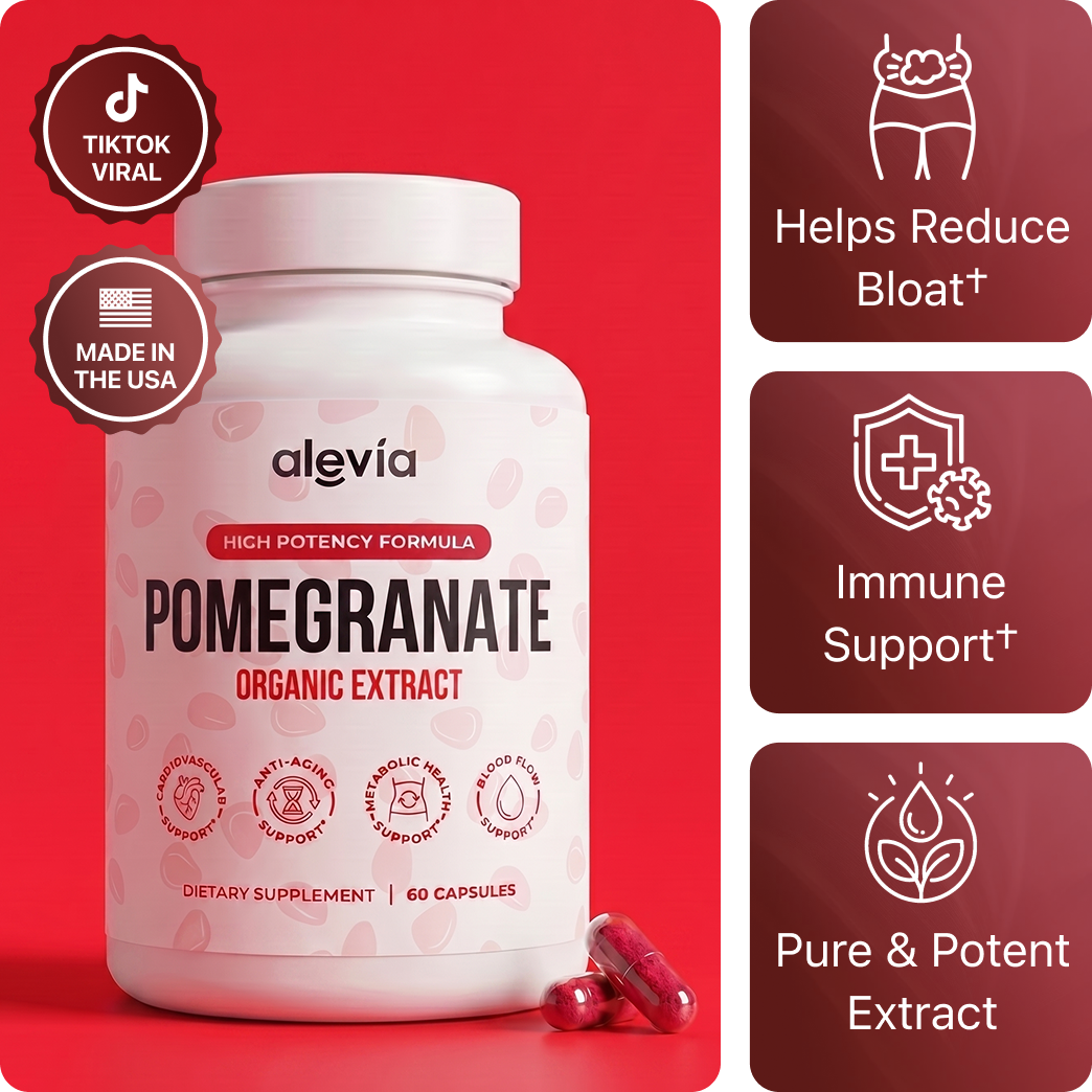 Organic Pomegranate Extract Capsules – Blood Sugar & Energy Support