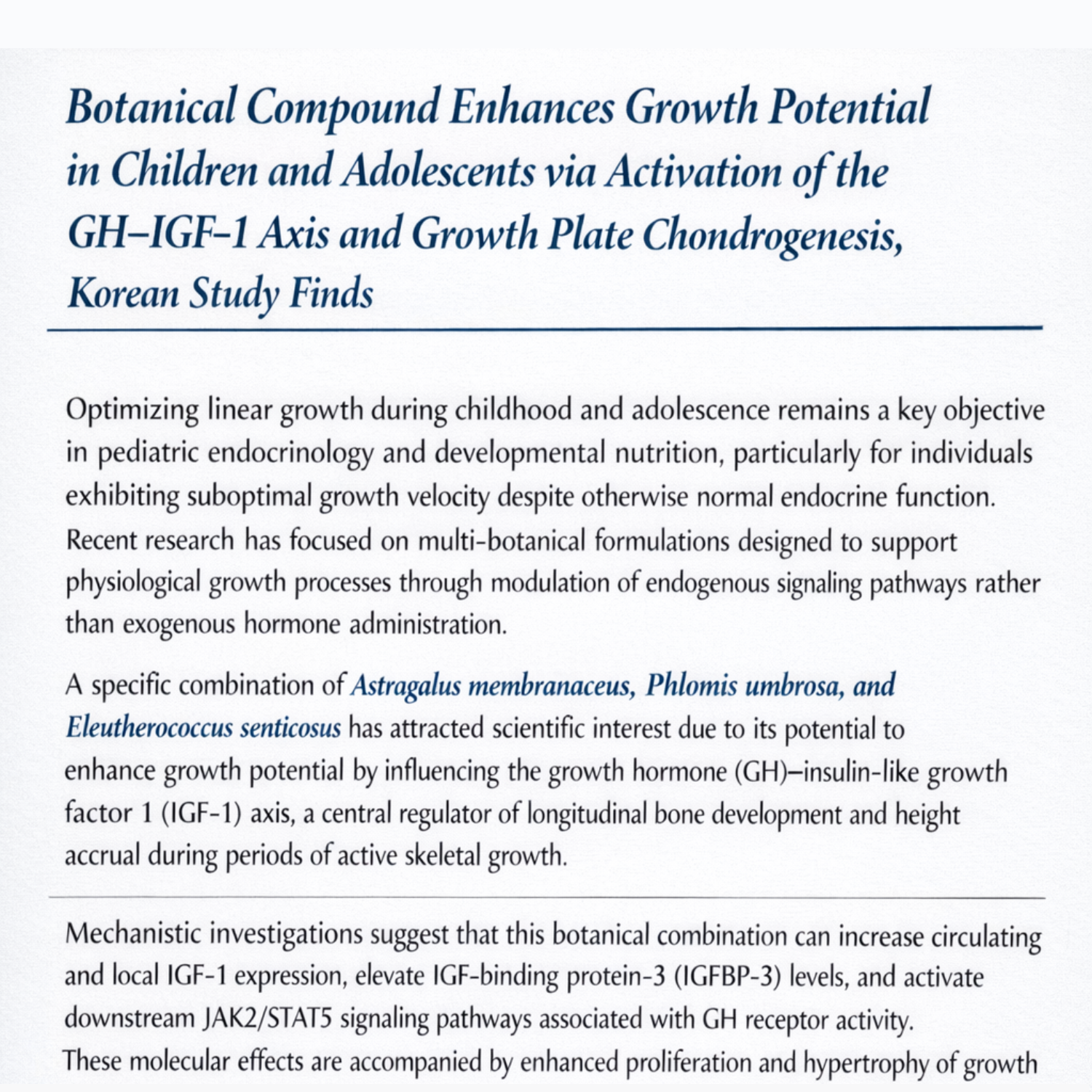 Clinical research abstract