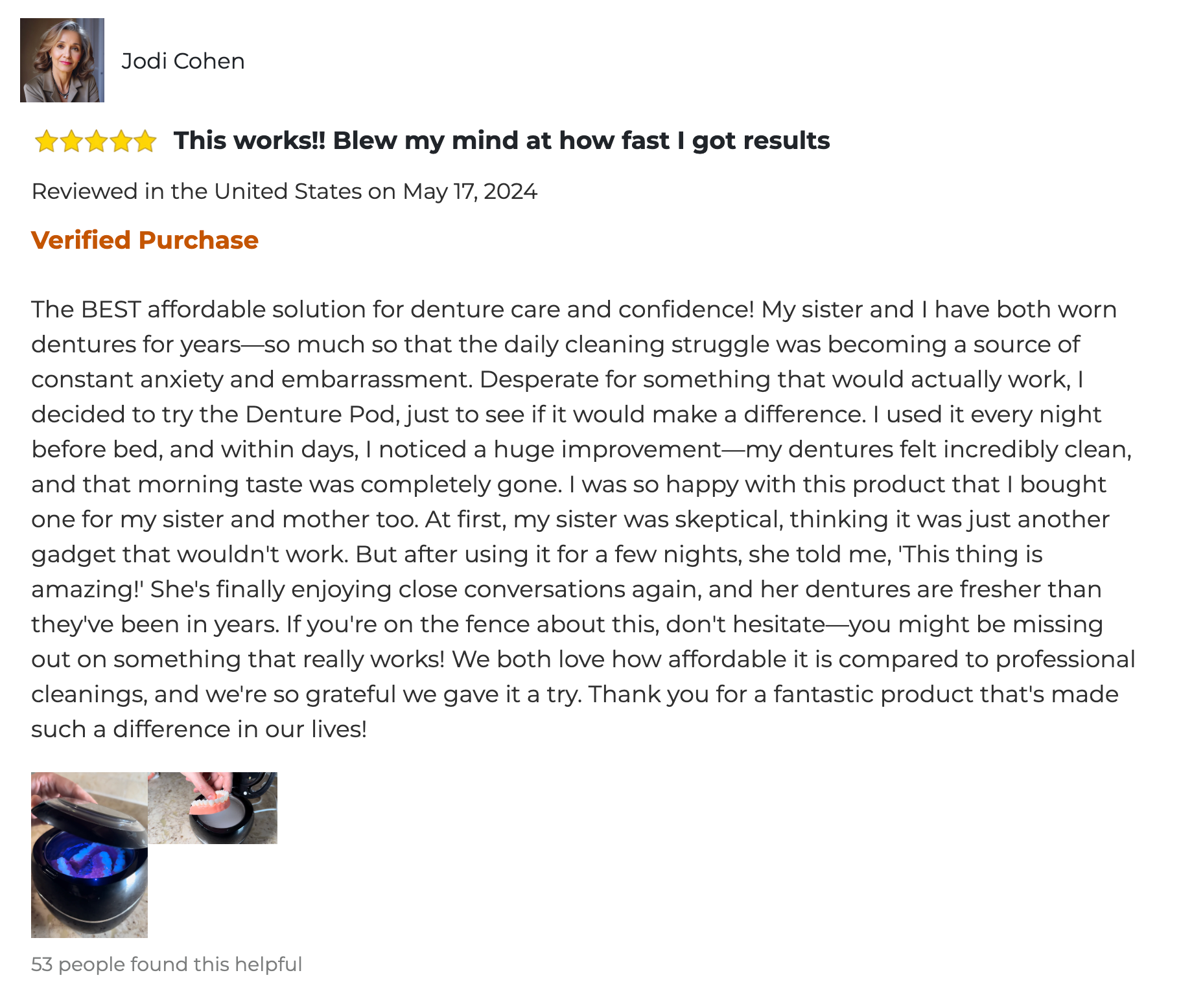 Customer reviews